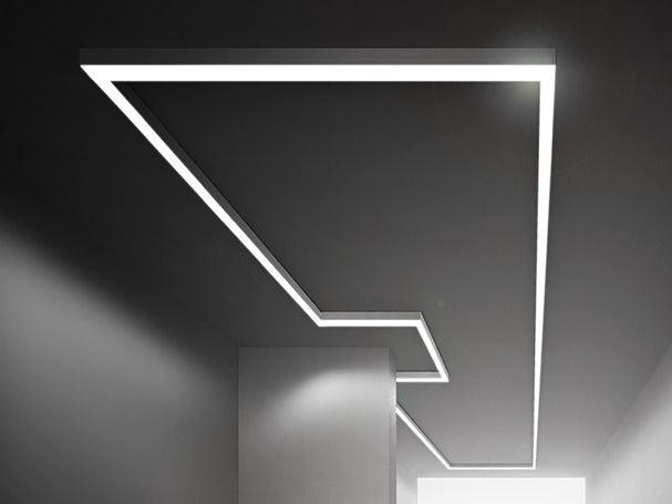 Extruded aluminium linear lighting profile | Brooklyn Out by Panzeri