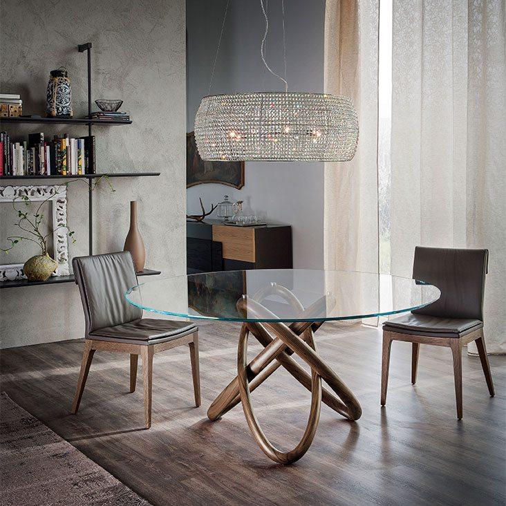 Round wood table | Carioca by Cattelan Italia