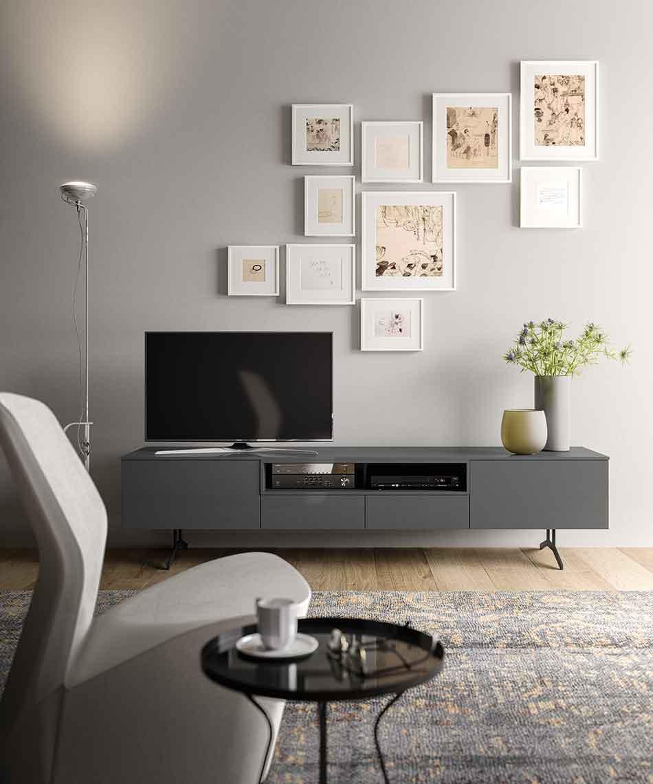 Modular melamine sideboard with doors | Nobel by ALF Dafre