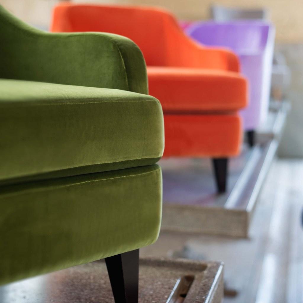 Upholstered lobby chair with armrests | Nor by Domingo salotti