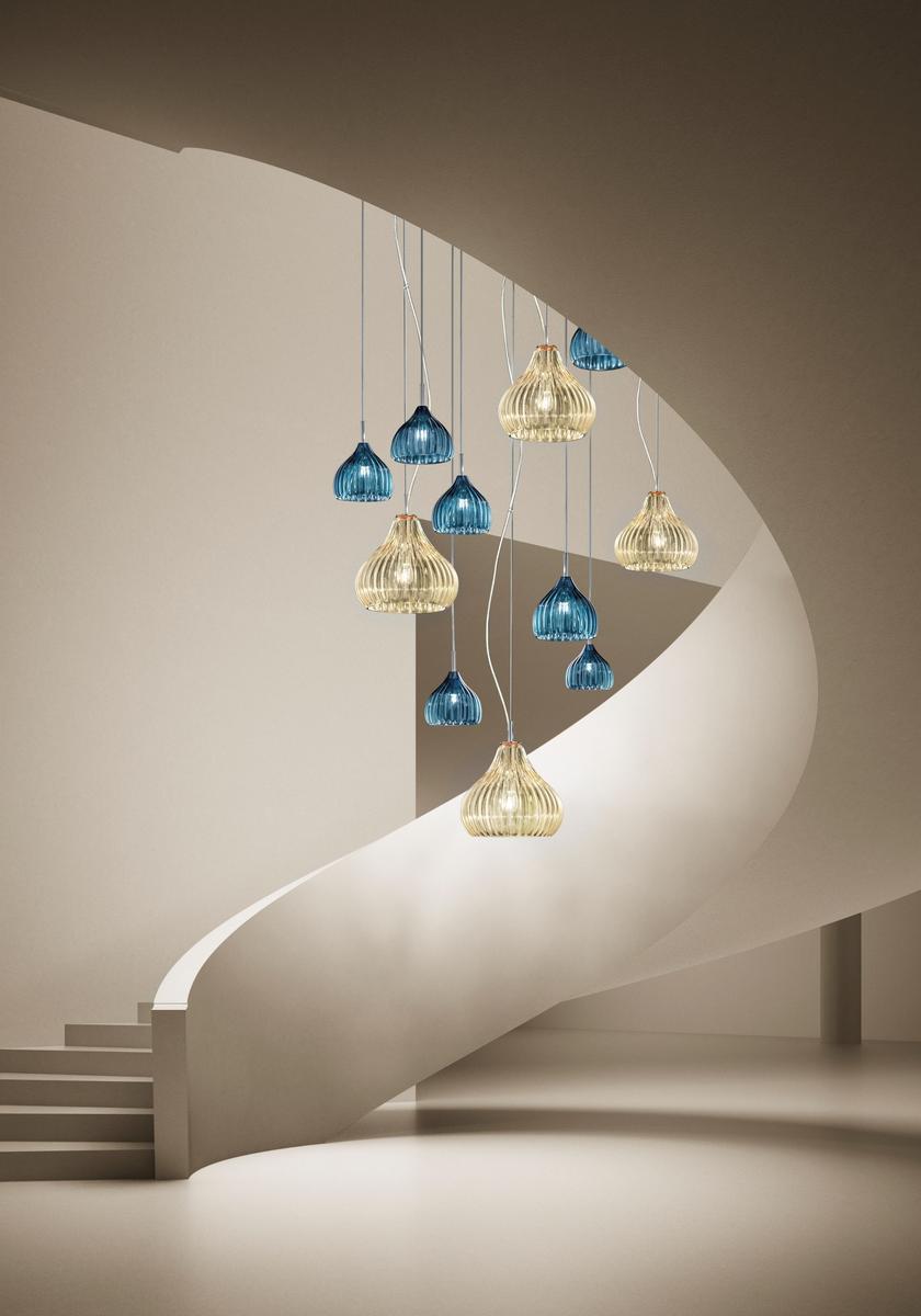 Glass pendant lamp | Sphera by Sylcom