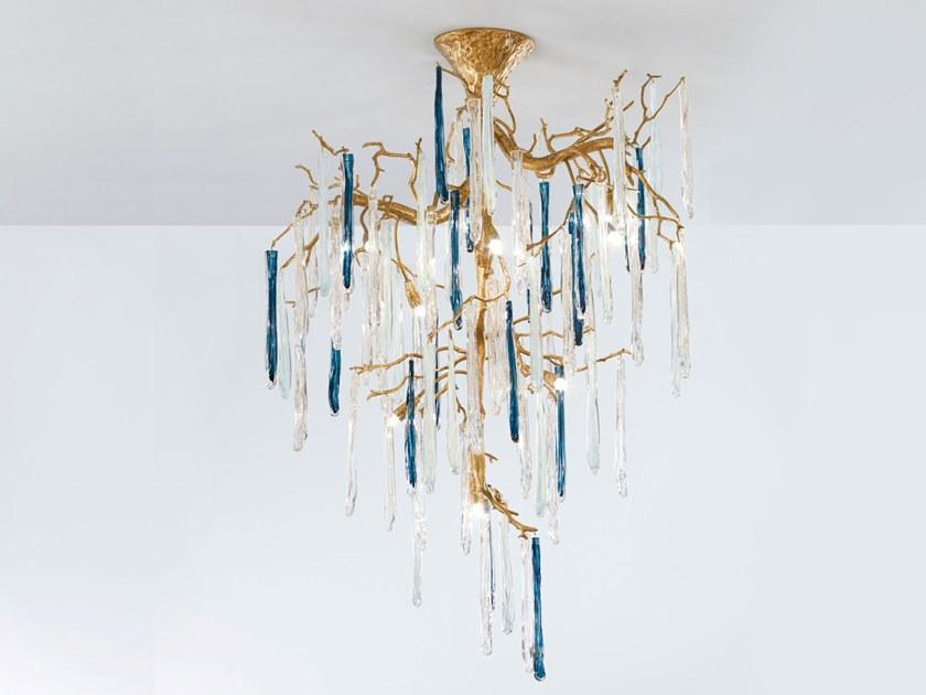 Handmade bronze pendant lamp | Glamour Ct3270/9 by Serip