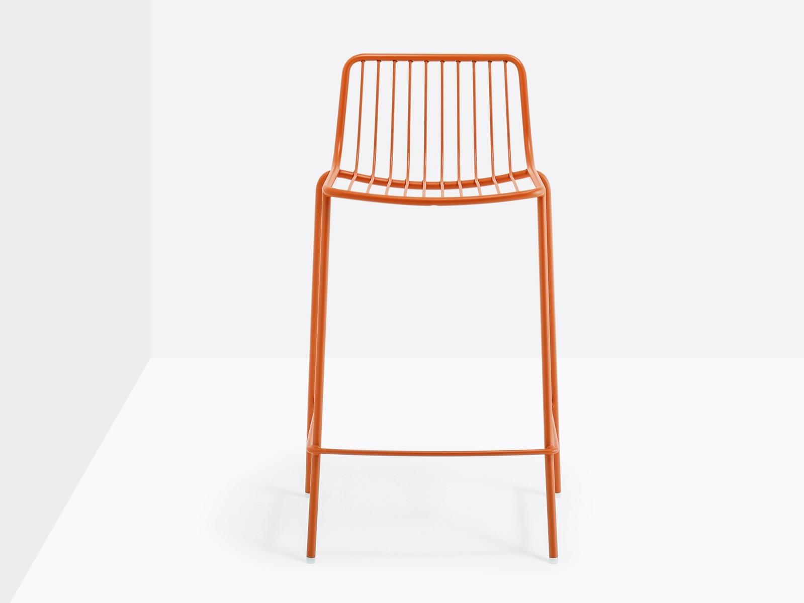 High garden stool with footrest | Nolita 3657 by Pedrali