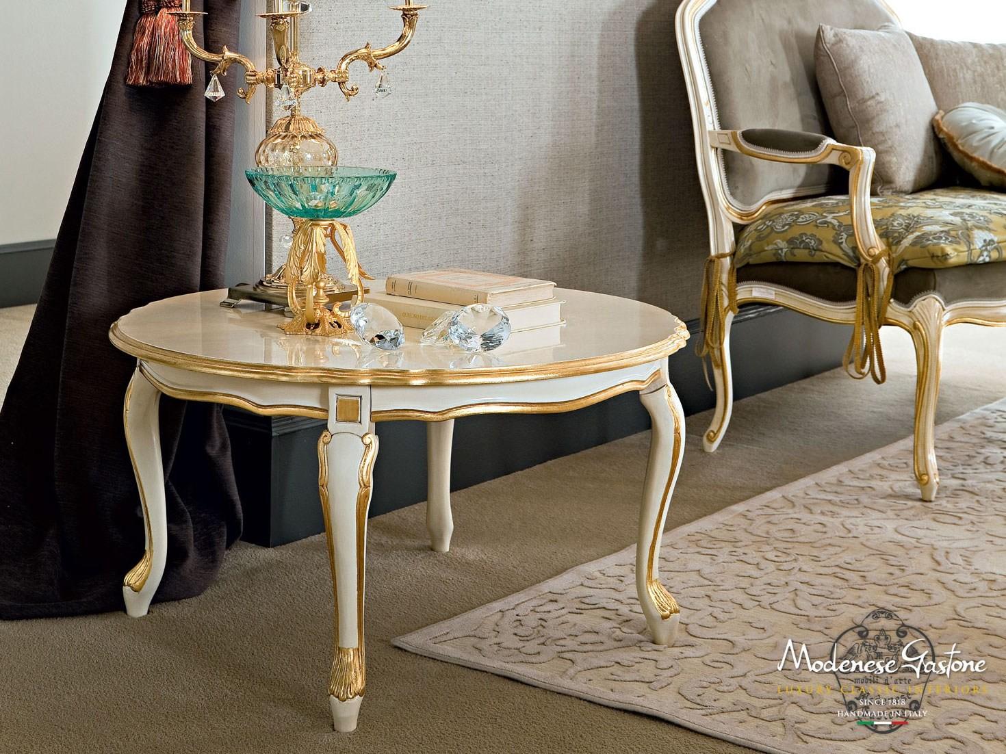 Round wooden coffee table for living room | 12634 by Modenese Gastone