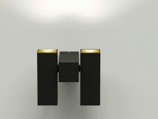 LED wall-mounted adjustable aluminium spotlight | Skyline by Dark