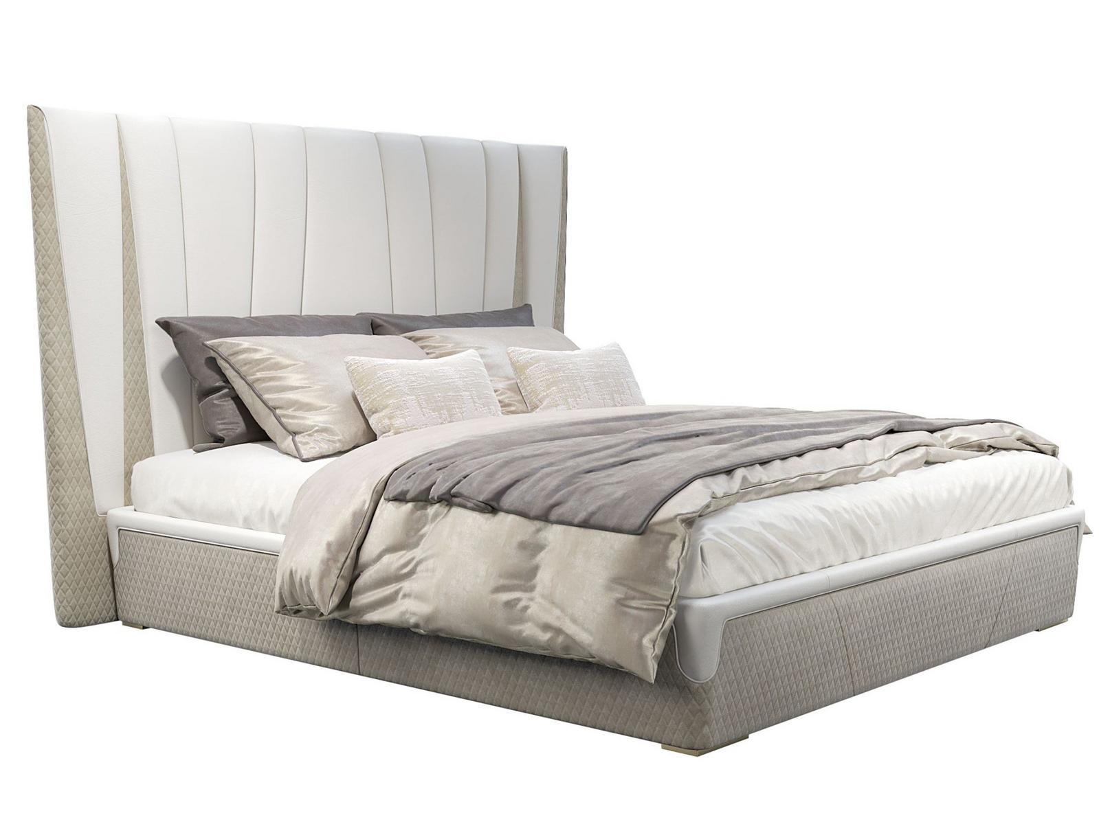 Fabric double bed with upholstered headboard | Majestic L by Capital Collection