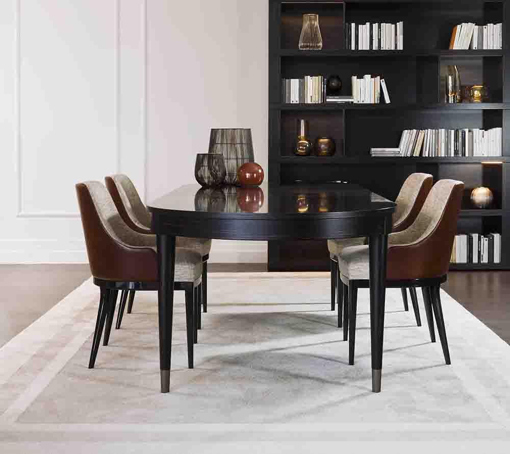 Oval wood table | Zircone by Galimberti Nino