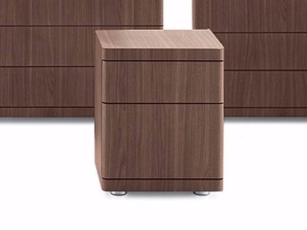 Wooden bedside table with drawers | You by Poliform