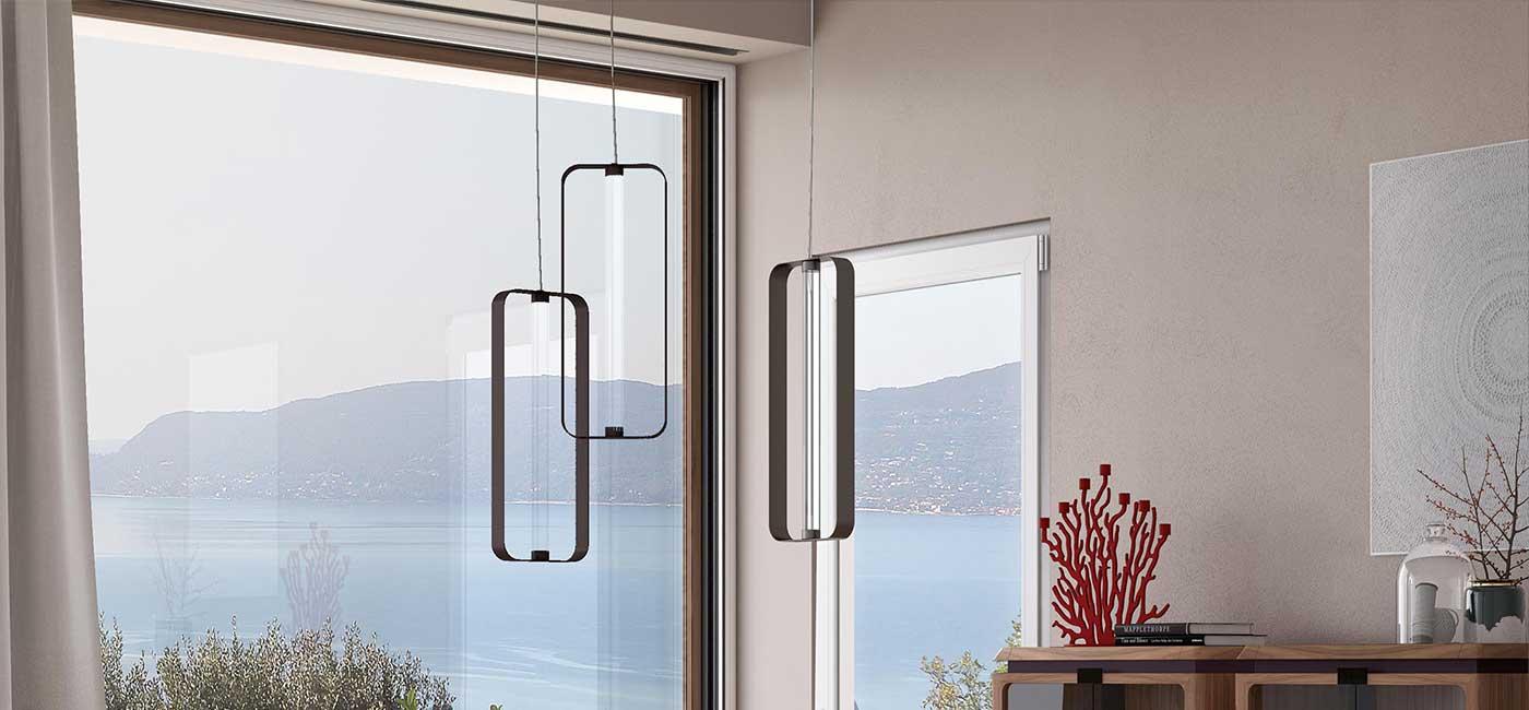 Metal pendant lamp | Halo by Natuzzi Italia