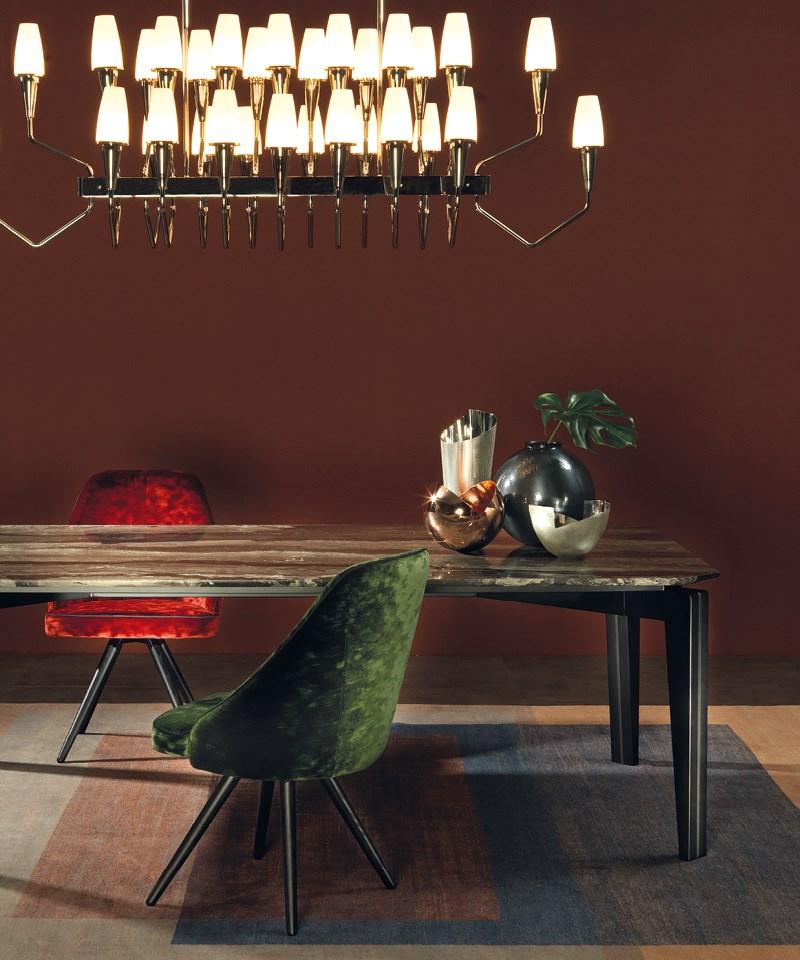 Upholstered velvet chair | Neil by Borzalino