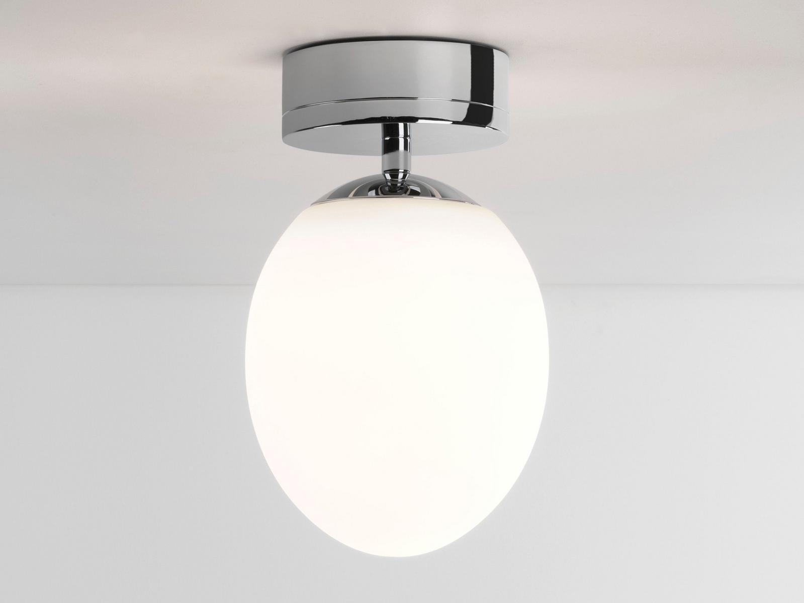 LED ceiling lamp in metal and opal glass | Kiwi by Astro lighting