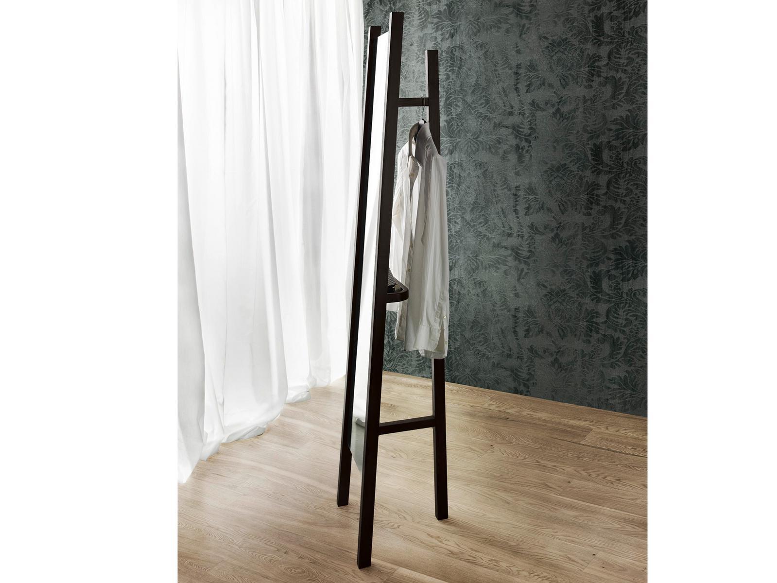 Freestanding framed wooden mirror | Andrea by Olivieri