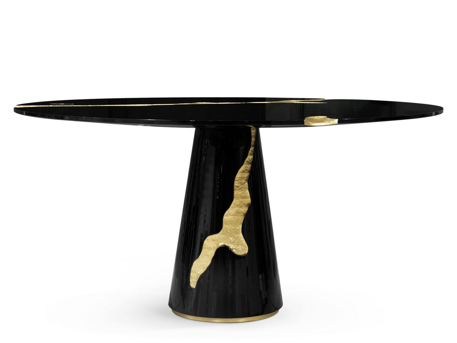 Round wooden dining table | Empire by Boca Do Lobo