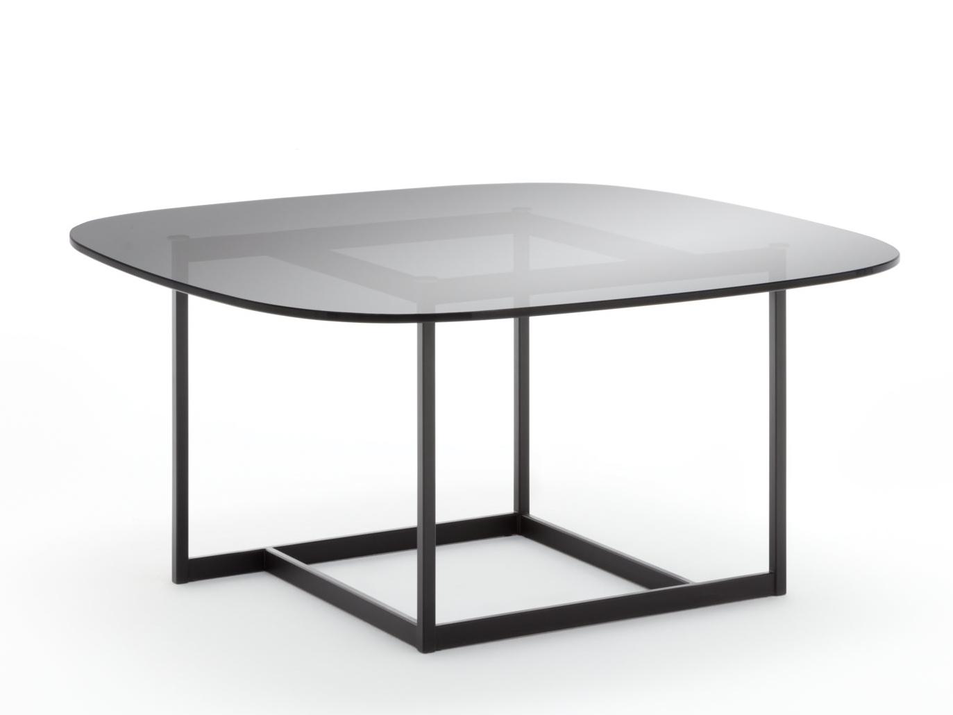 Square glass coffee table | 932 by Rolf Benz