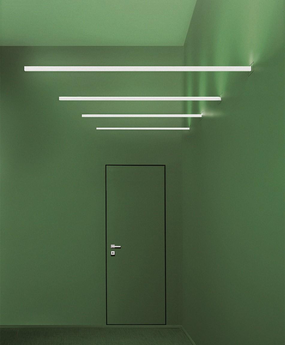 LED aluminium wall lamp | Linescapes Cantilevered by Nemo