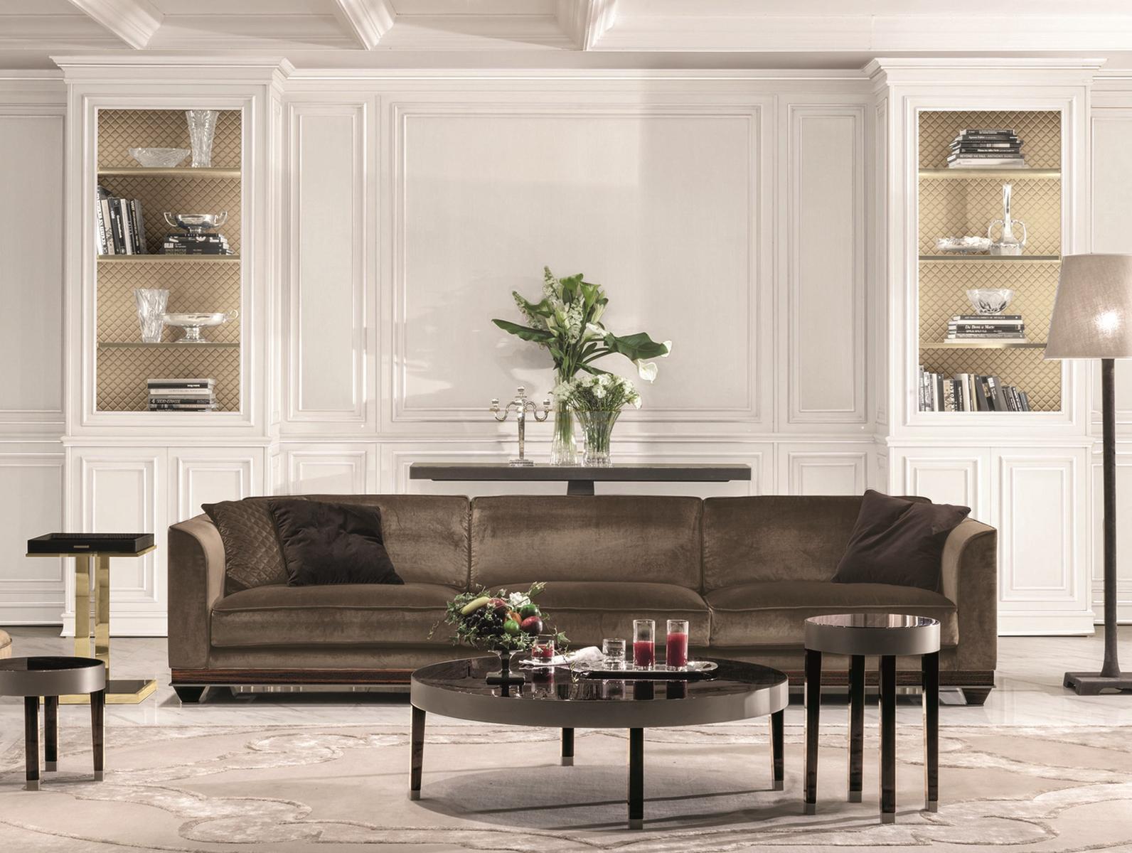 Square leather coffee table | Louis by Longhi