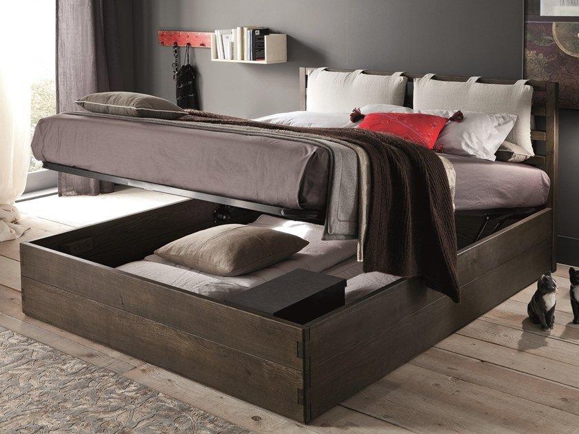 Oak storage bed | Kenzo by Altacorte