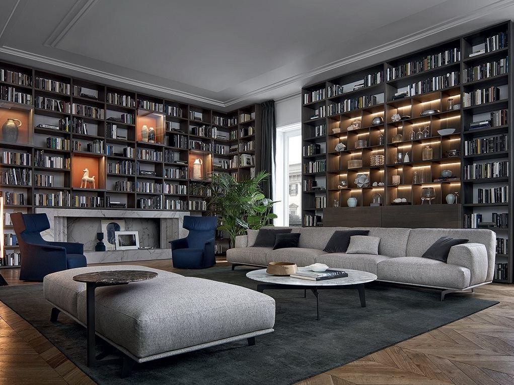 Wing armchair with armrests | Santa Monica Home by Poliform