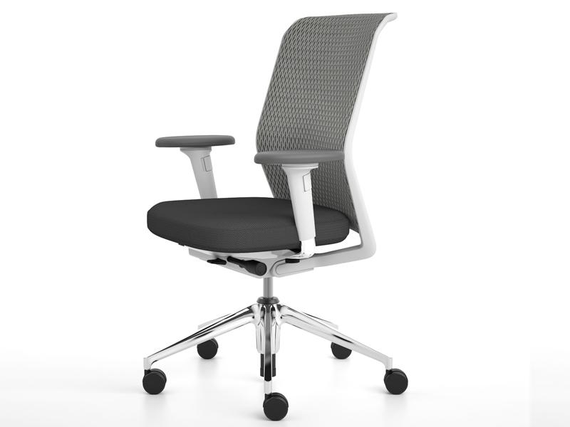 Swivel office chair with armrests | Id Mesh by Vitra