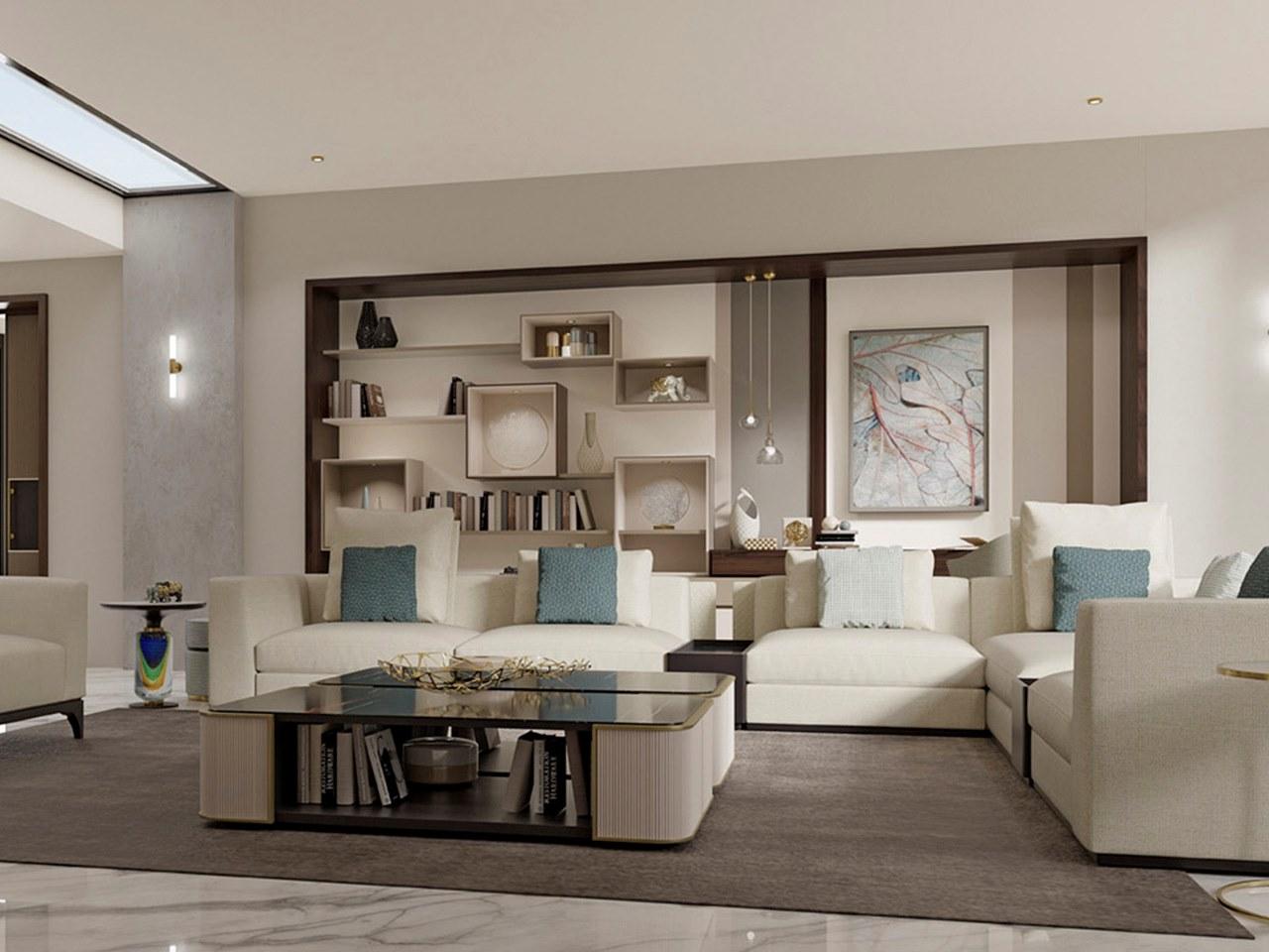 Corner sectional fabric sofa | Pr.680 by Stella del Mobile