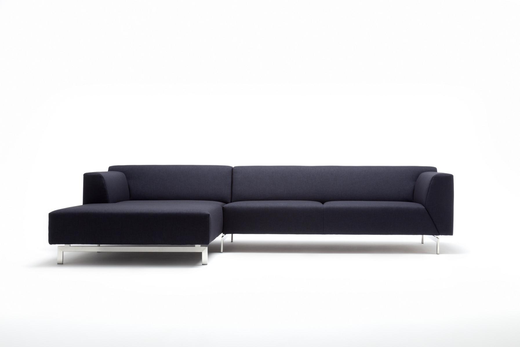 Sectional fabric sofa with chaise longue | 318 by Rolf Benz