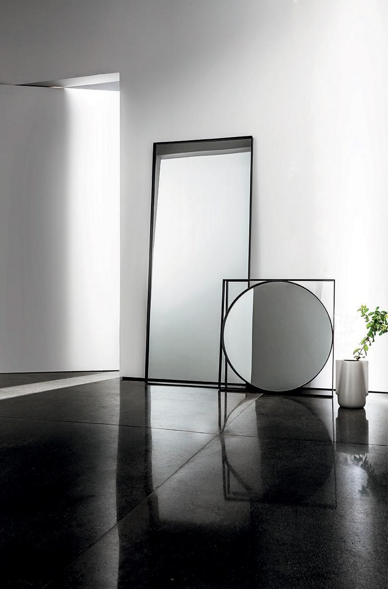 Square wall-mounted mirror | Visual Geometric by Sovet