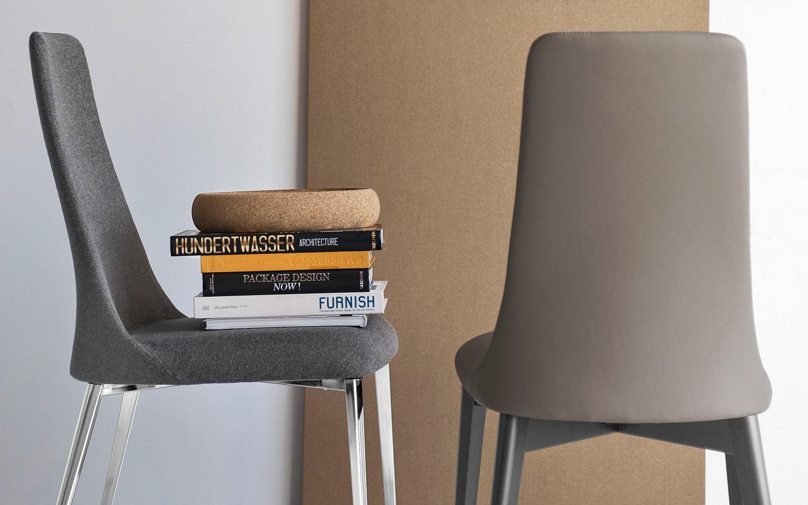 Upholstered fabric chair | Etoile by Calligaris