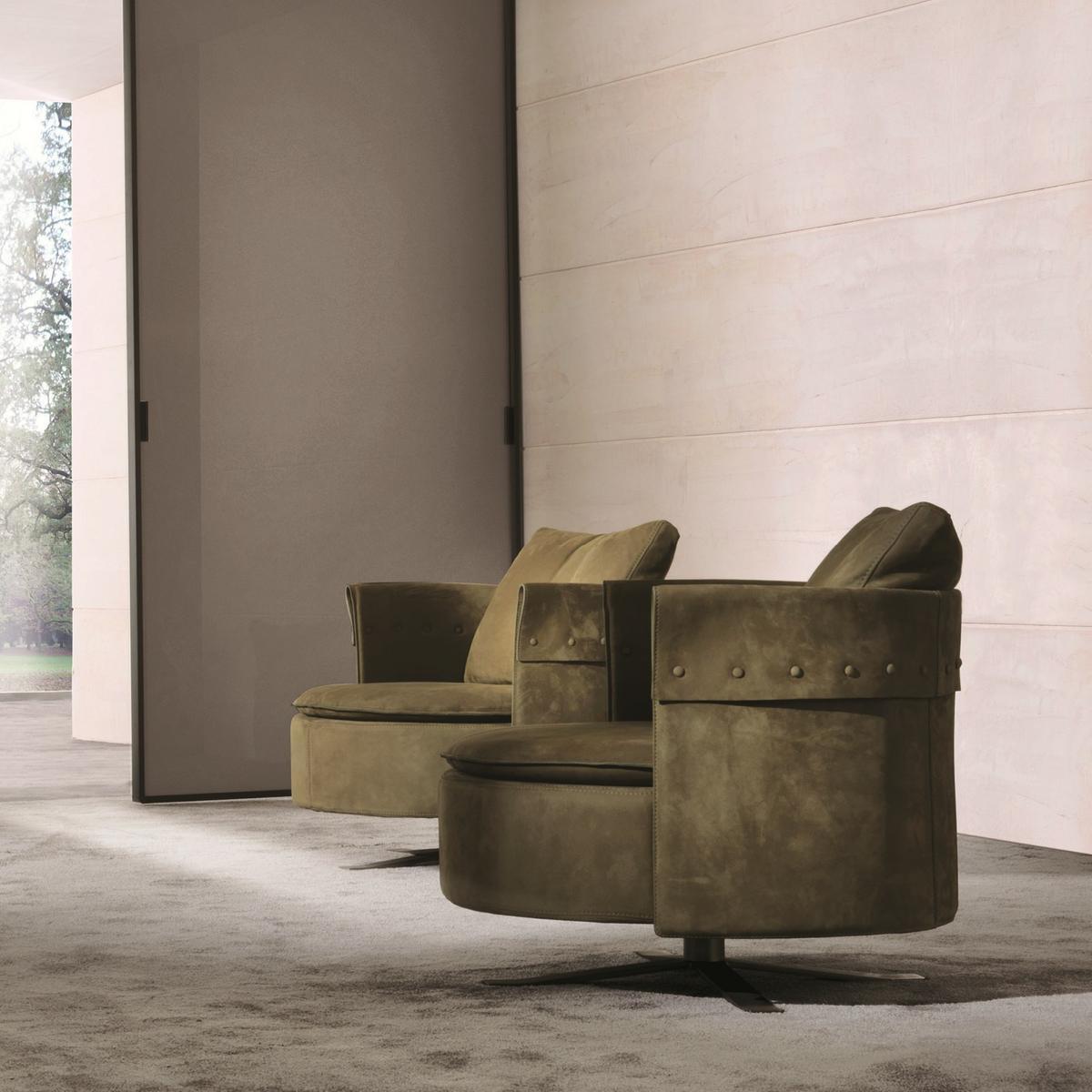 Velvet armchair | Charme by Longhi