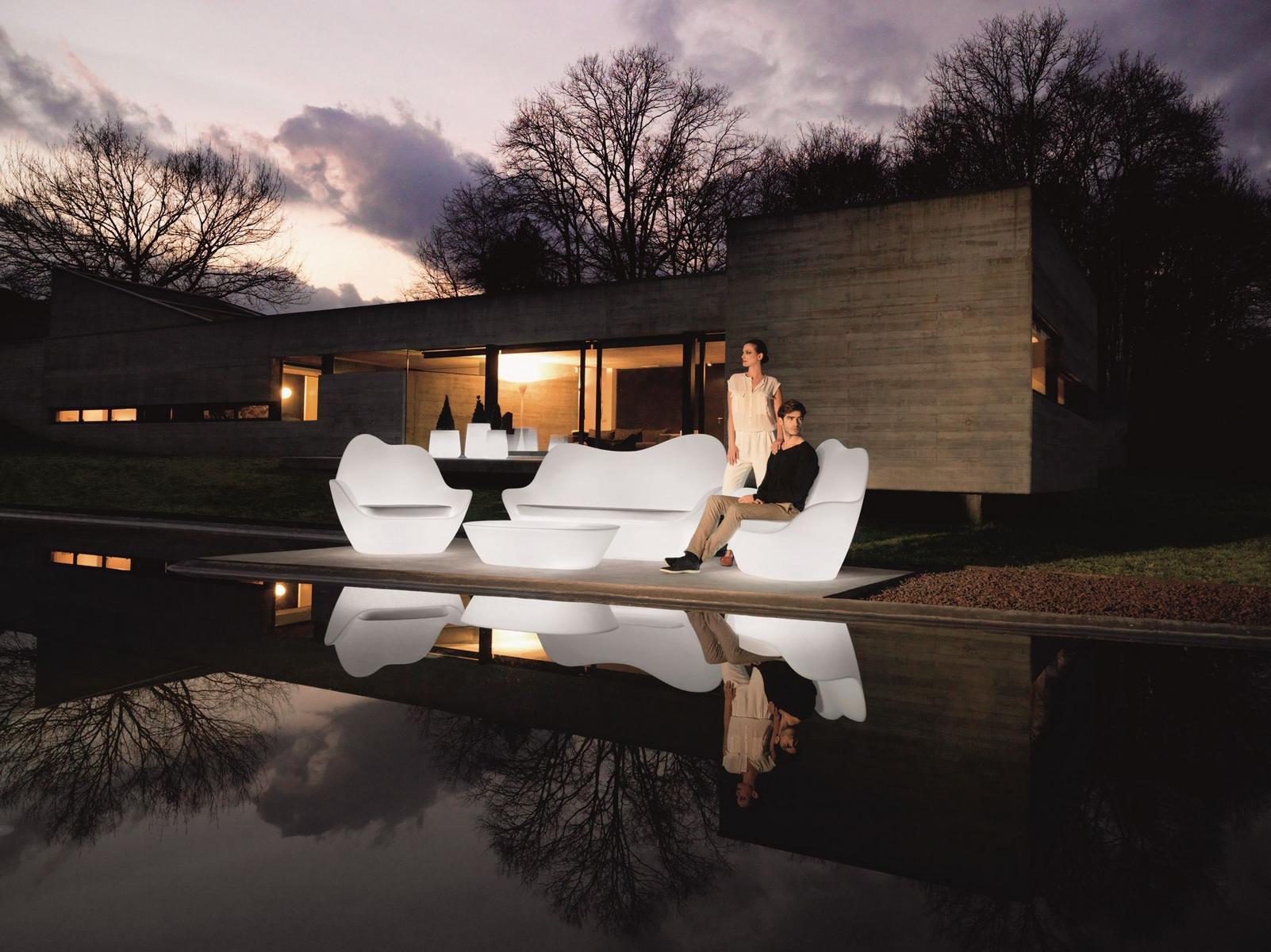 Garden armchair with light | Sabinas by Vondom