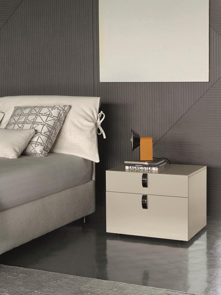 Double bed with removable cover | Nathalie by Flou