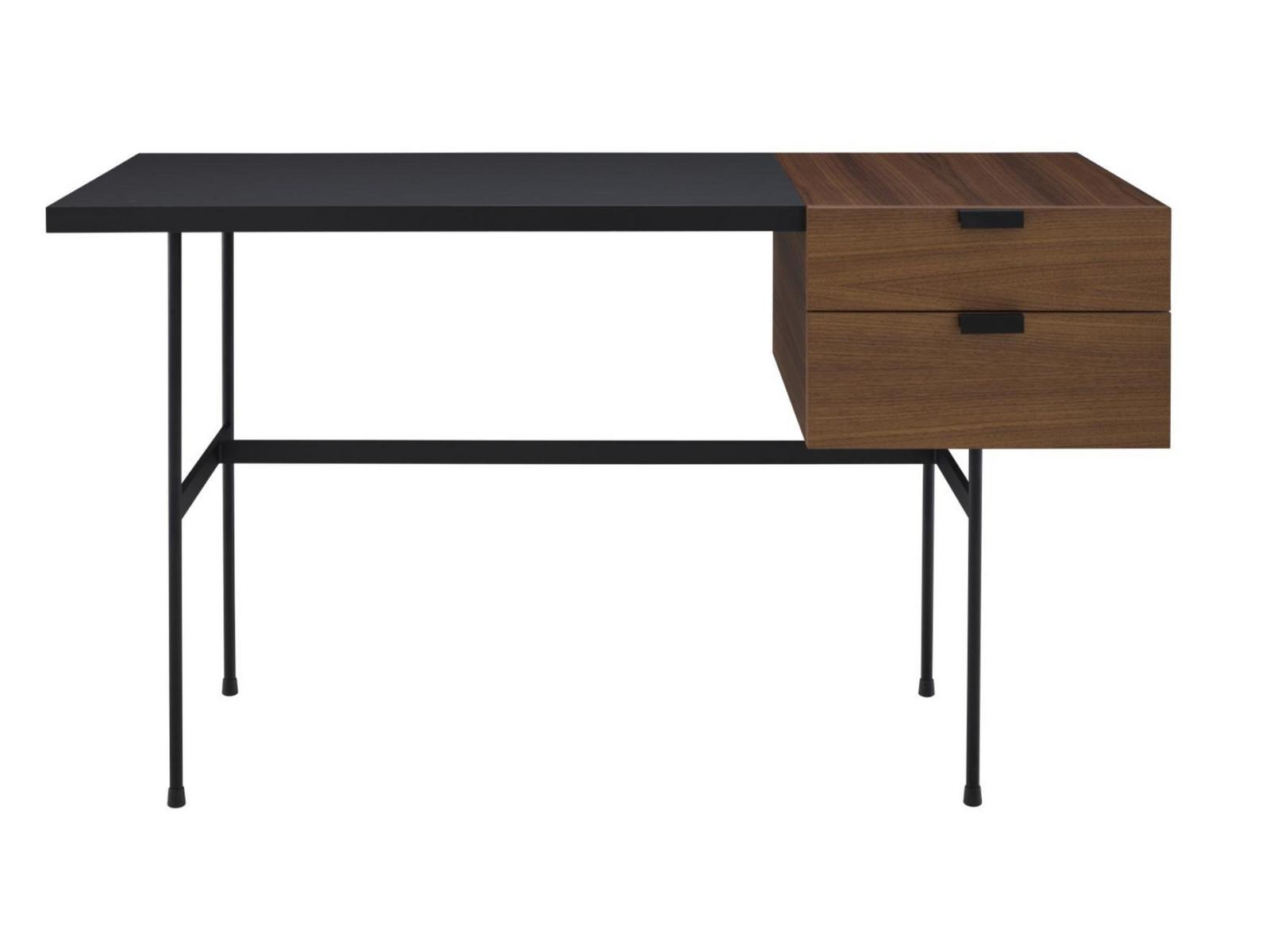 Rectangular wooden writing desk with drawers | Tanis by Ligne Roset