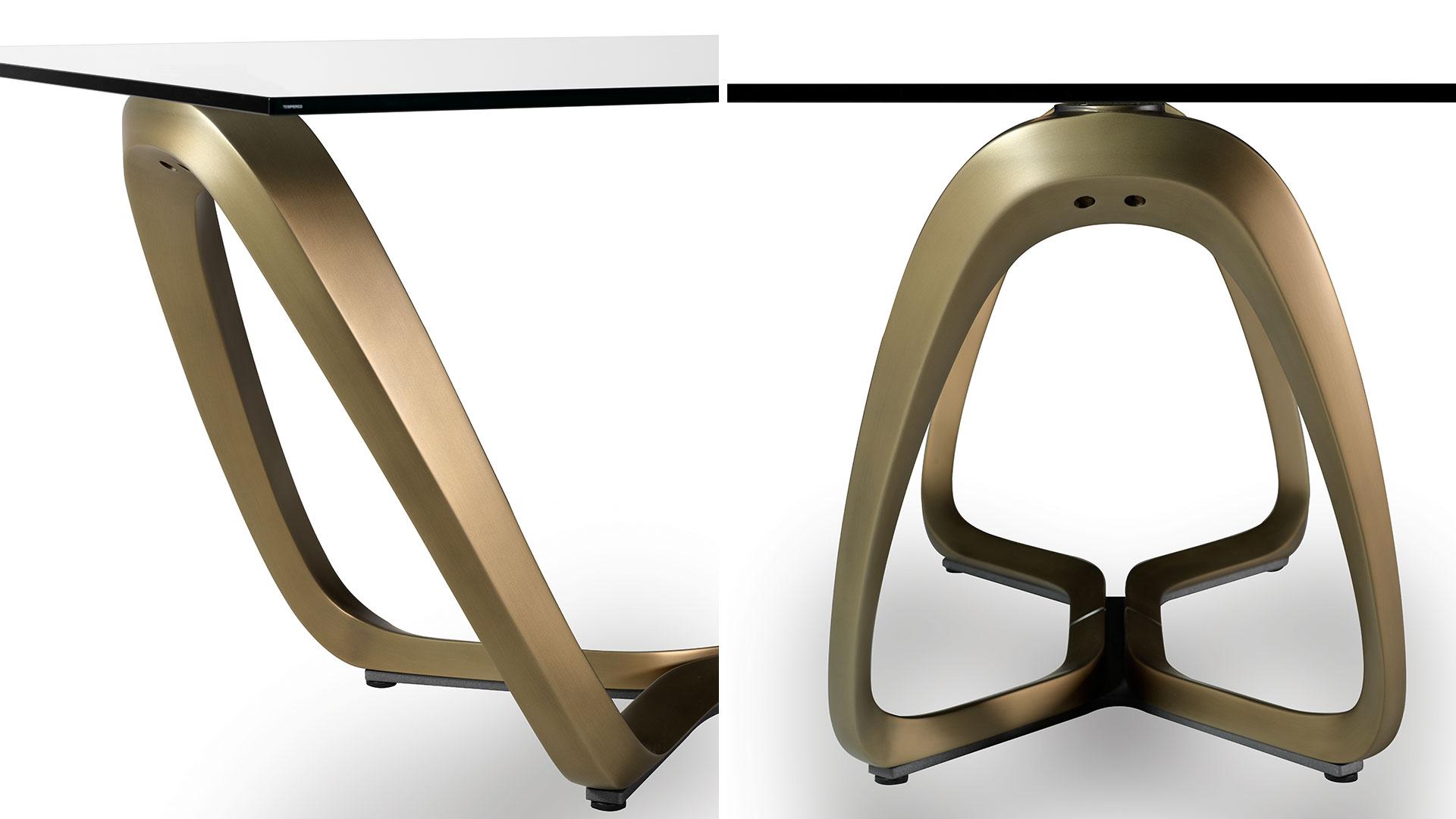 Rectangular glass dining table | Segno by Reflex