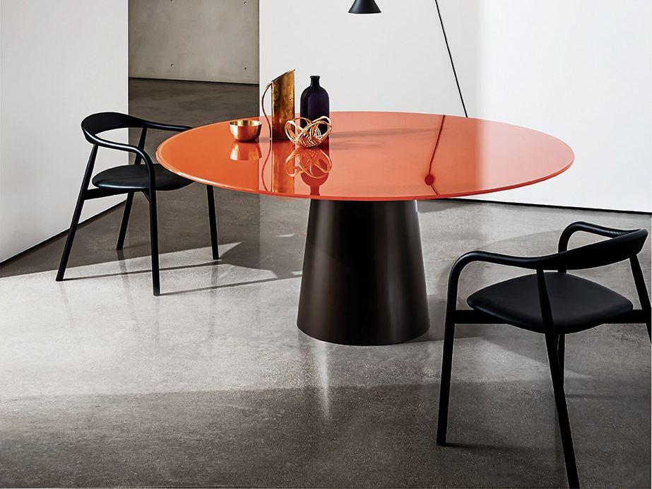 Round glass table | Totem by Sovet