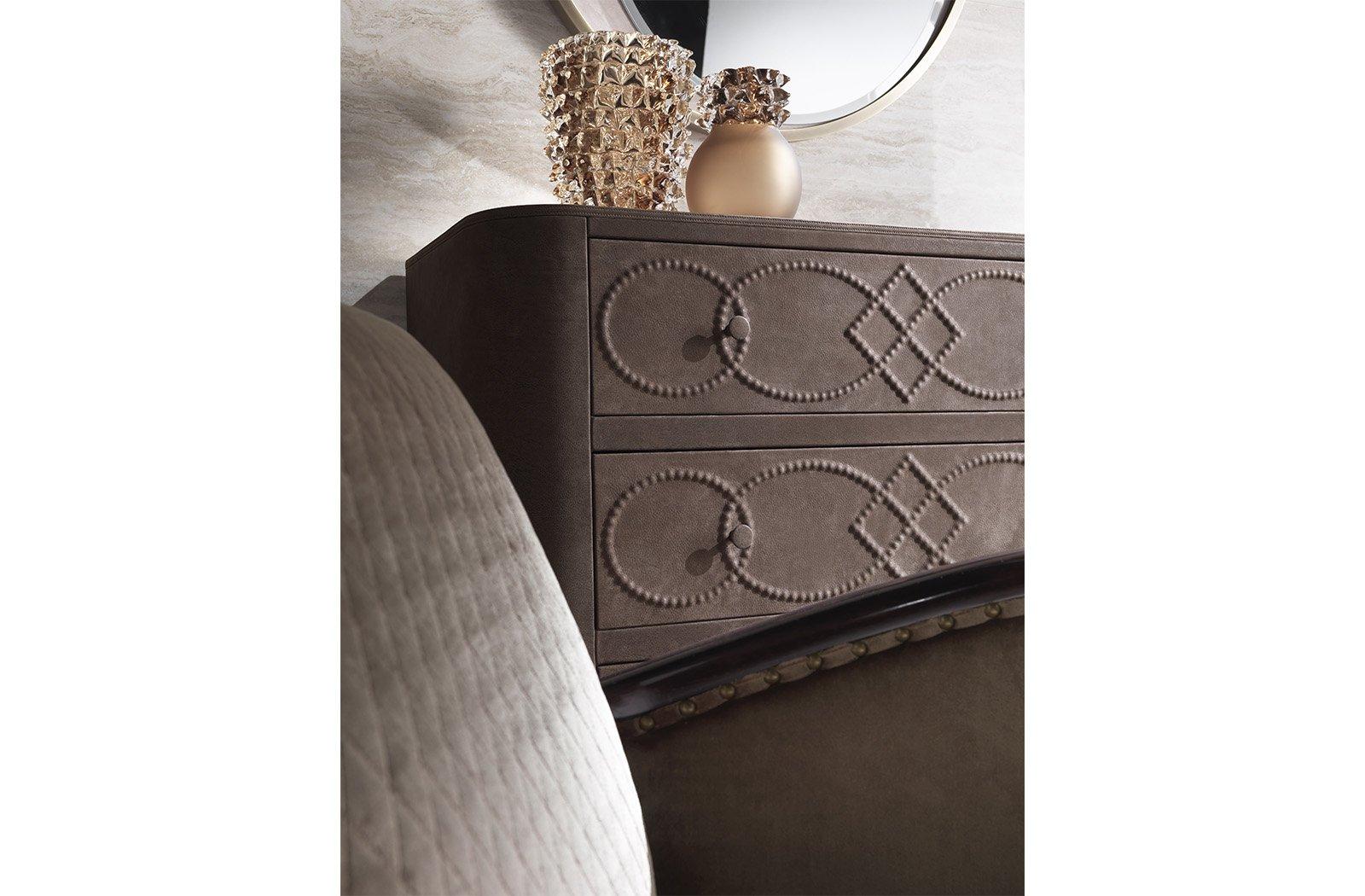 Leather chest of drawers | Infinity by Gianfranco Ferre Home