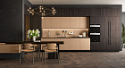Glass kitchen without handles Lube Cucine Clover